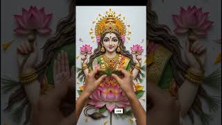 🌸✨ Divine Goddess Lakshmi on Lotus Nature Art | Amazing Twig & Wood Hyperlapse 🙏💖