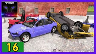 BeamNG drive - Destruction Derby Mod #16 - Banger Sedans on Tarmac