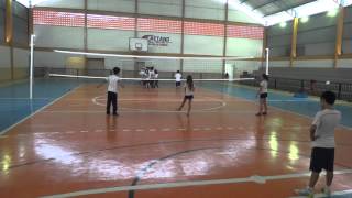 VÔLEI EDUCATIVO SAQUE E POSIÇÕES COM TOQUE AMORTECIDO E MANCHETE 4º ANO 2014
