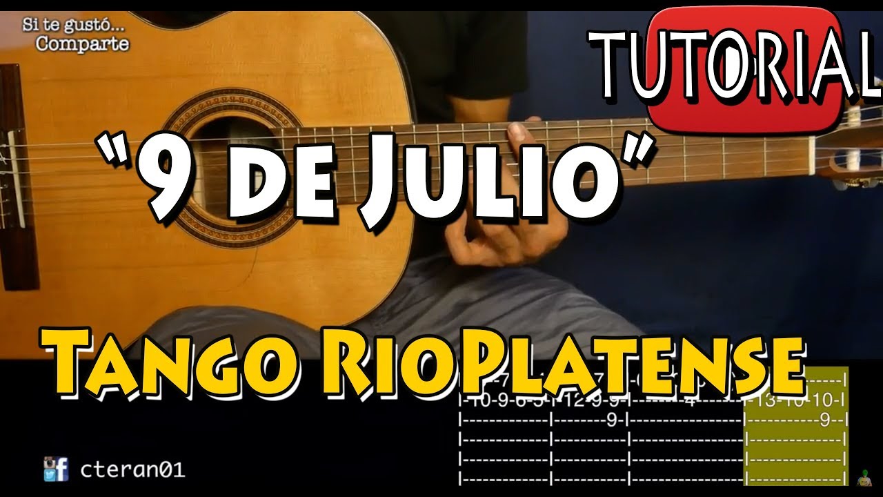 9 de Julio - Tango Argentino Tutorial Guitarra