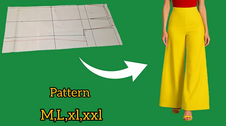 DIY Wide Leg Pants ✂️| Easy Sewing Tutorial for Beginners💯