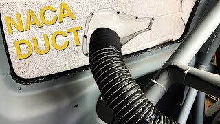 NACA duct smoke flow test