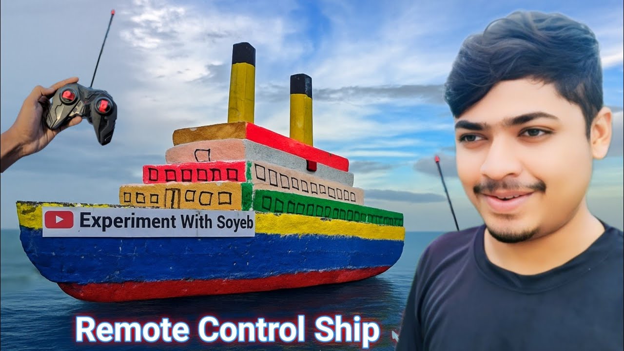 How to Make Remote Control Ship with Thermocol | DIY RC Boat at Home