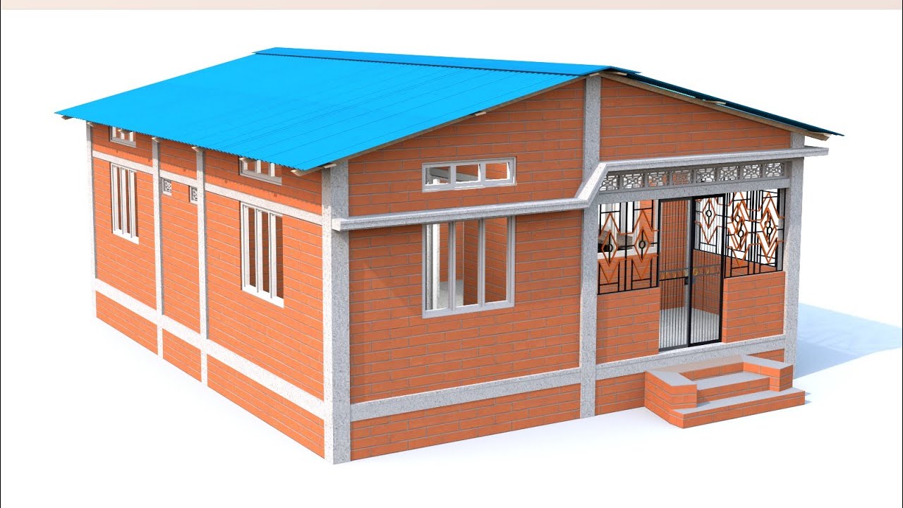 3 bedroom house plan low budget | असम टाइप ३ कमरेका घरका डिज़ाइन | 3 bedroom house design village