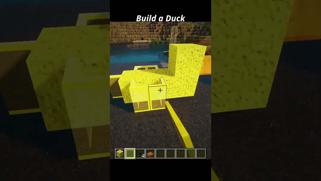 How to Make a Duck in Minecraft#minecraftshorts #minecraftbuilds