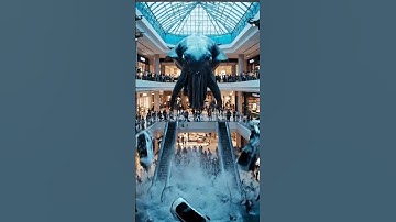 Giant Octopus Destroys Mall 😱 Unreal AI Footage!