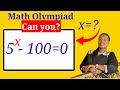 Solving an exponential equation|Math Olympiad question