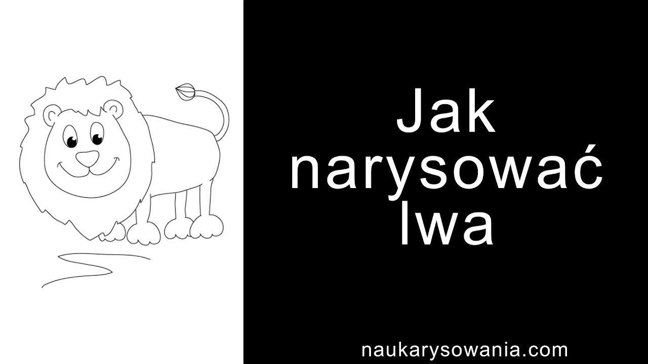 Jak Narysować Lwa Rysowanie Lwa Krok Po Kroku