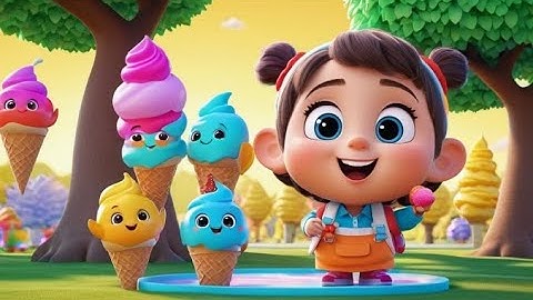 Ice Cream Colors & Counting Fun | Educational Counting Song for Kids | Fun Colors and Numbers Rhyme