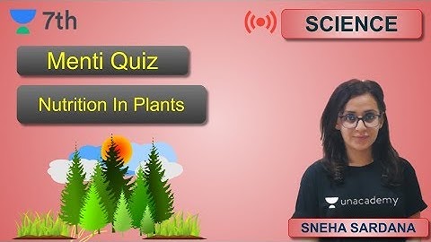 Menti Quiz | Nutrition In Plants | Unacademy Class 7 | Sneha Sardana