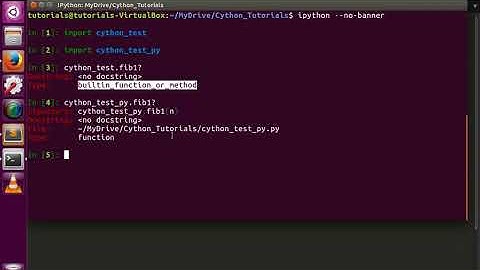 Cython Tutorial 2