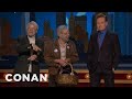 The Stars Of "Oh, Hello" Give Conan A Welcome Basket | CONAN on TBS