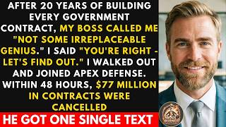 Boss Said 'You're Not Some Irreplaceable Genius' After 20 Years; When I Signed With The Competitor.