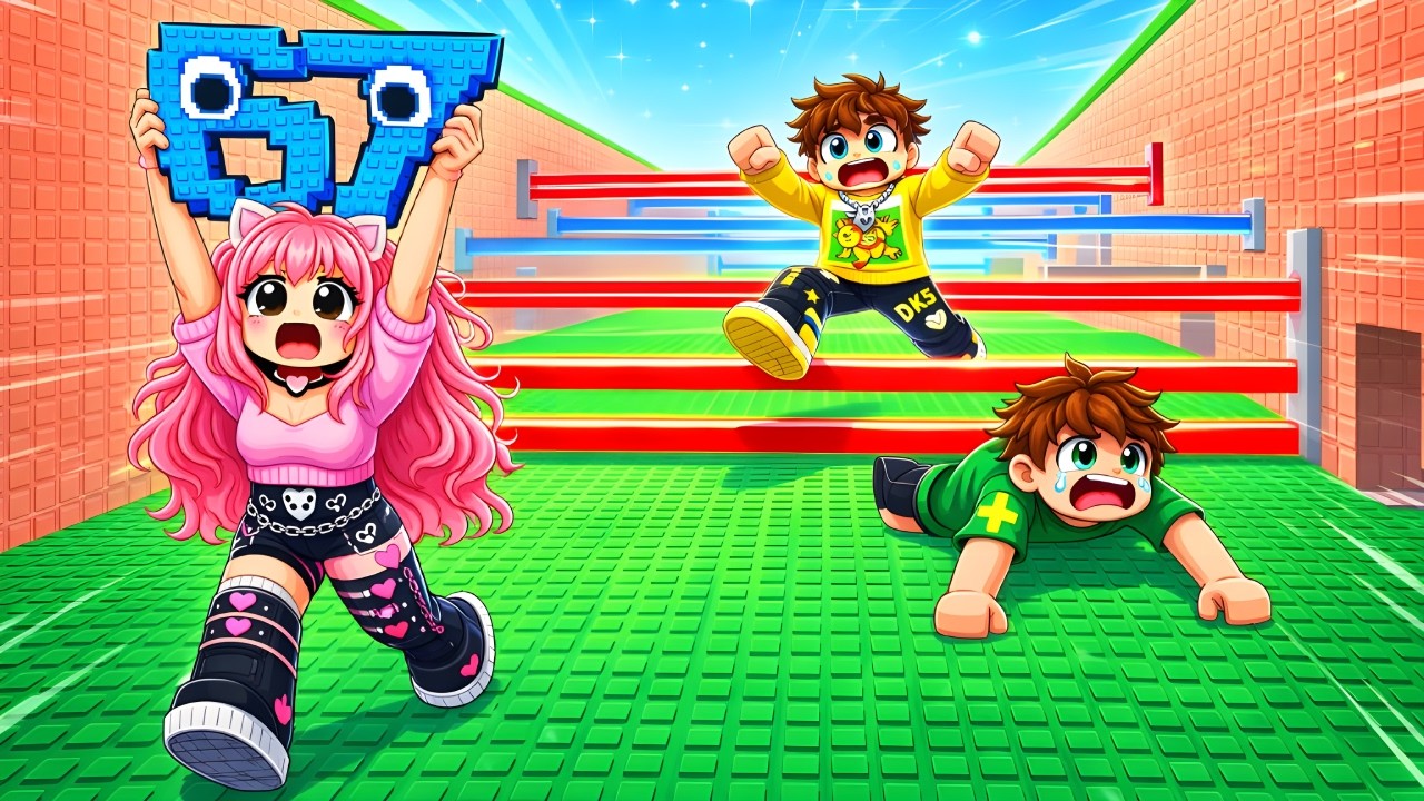 INCERC JOCUL unor YOUTUBERI: SCAPA de LASERE pentru BRAINROTI!