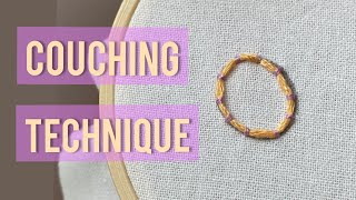 Couching technique | Embroidery Stitches | Hello Motif