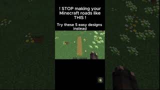 STOP building your Minecraft Paths like this.... try these 5 EASY design instead.🌿🪨