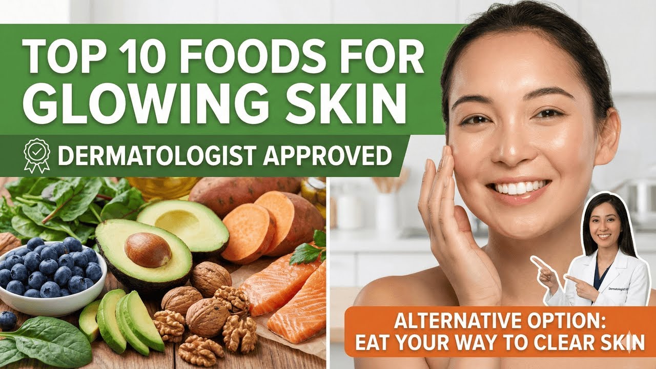 Top 10 Foods For Glowing Skin  Dermatologist Approved  Alternative option Eat Your Way to Clear Skin