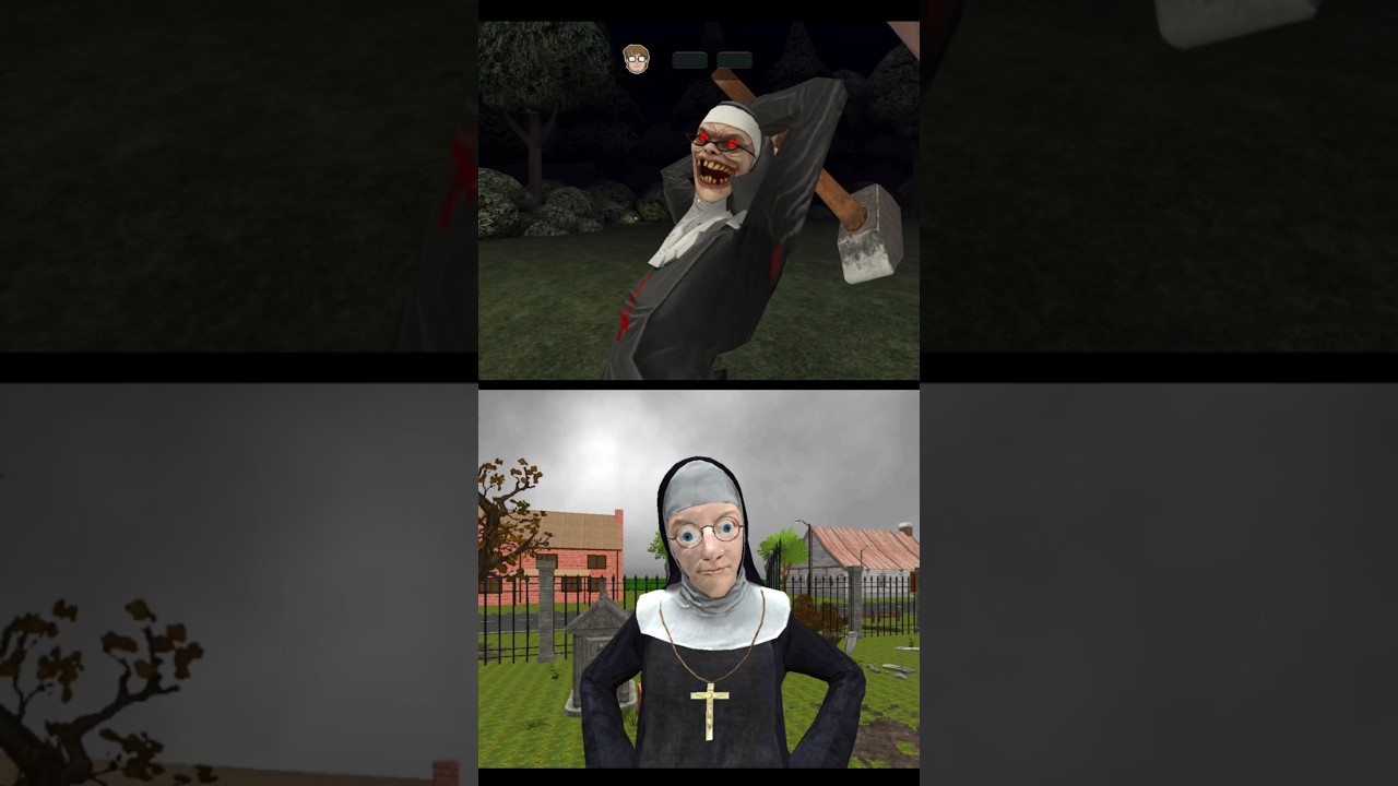 Evil Nun In Ice Scream 8 Vs Nun Neighbor 