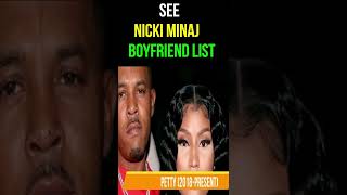 Famous Nicki Minaj Boyfriend List #shorts Net Worth