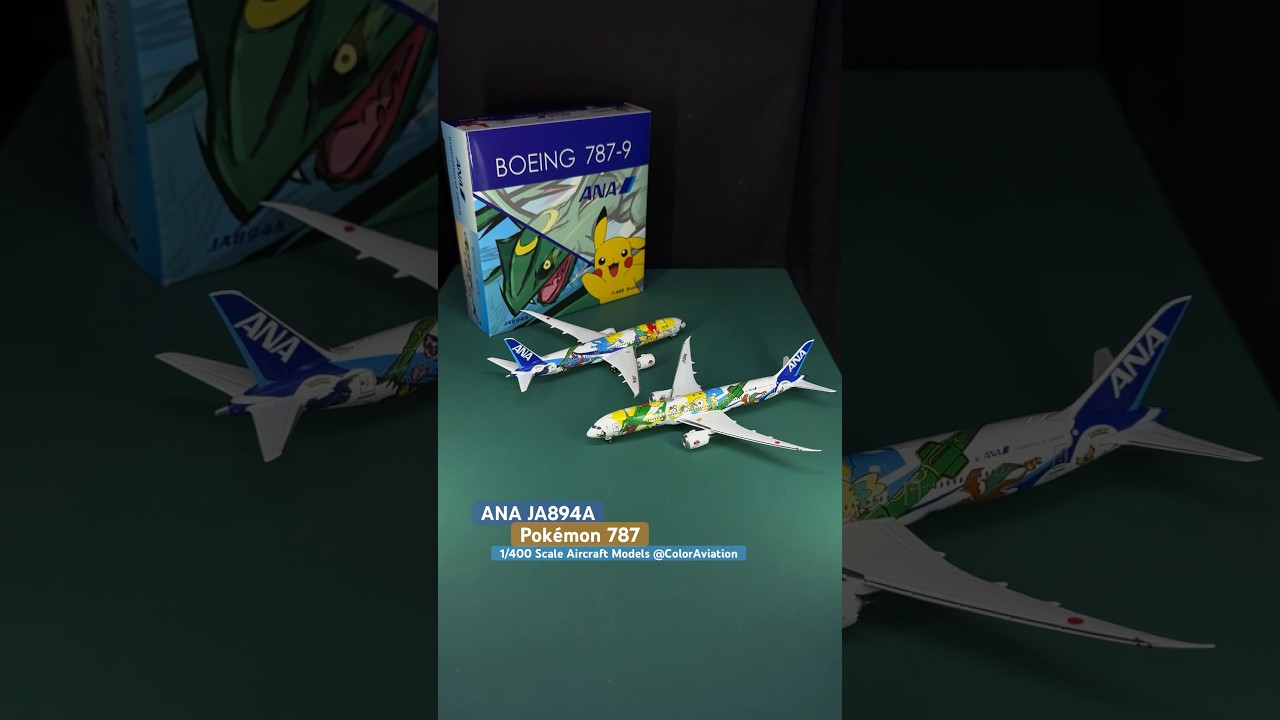 Unboxing 1/400 Scale All Nippon Airways ANA B787-9 Pokemon Jet