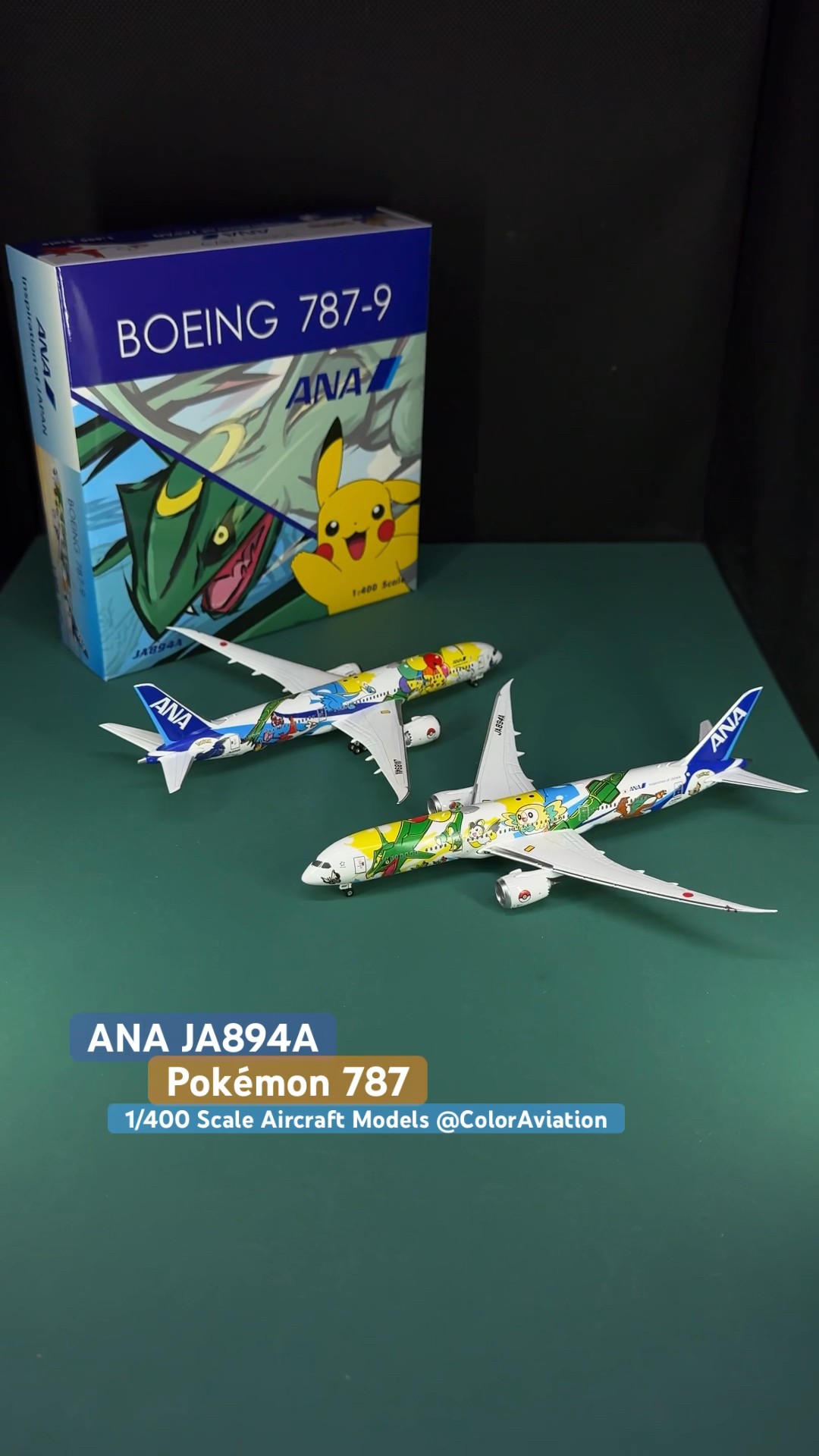 Unboxing 1/400 Scale All Nippon Airways ANA B787-9 Pokemon Jet