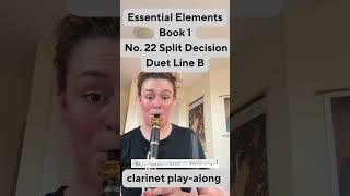 Essential Elements Book 1 No  22 Split Decision Duet Line B 🪩🎶 #fyp #clarinet #band Profile