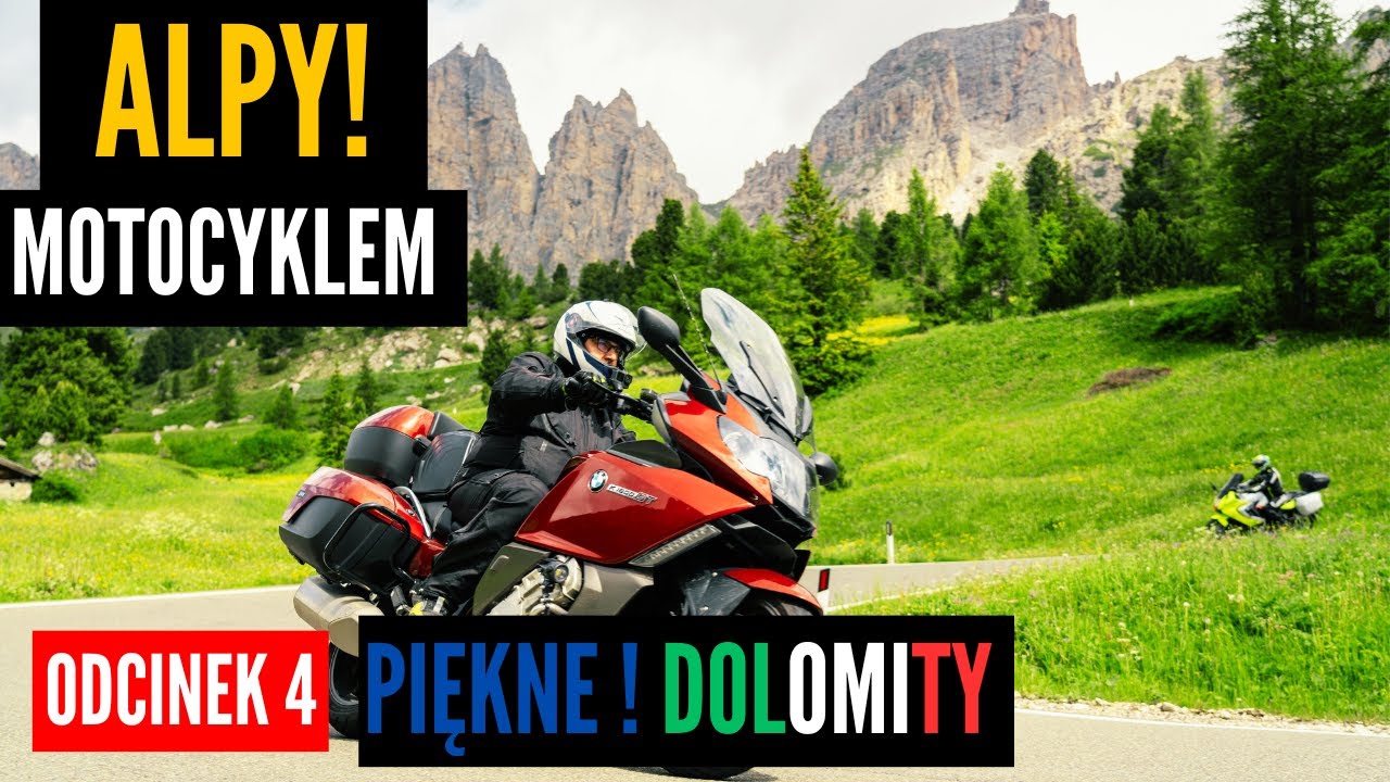 Motocyklem w Alpy 4, niezwykłe DOLOMITY na jeden dzień. Passo Gardena, Passo Pordoi, Passo Giau 🏔️