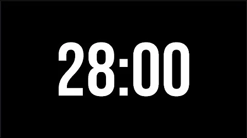 28 Minute Countdown Timer | Minimal