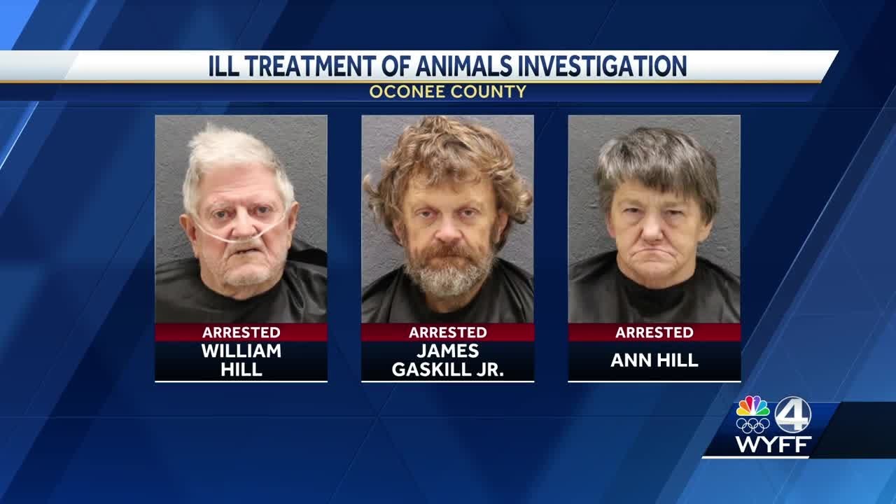 79 animals were seized after 3 suspects arrested in Oconee County for ...