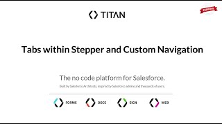Tabs within Stepper and Custom Navigation
