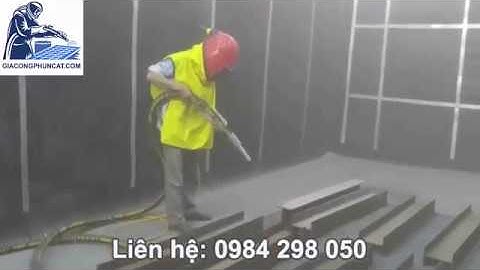 Dịch vụ phun cát làm sạch kết cấu thép giá rẻ