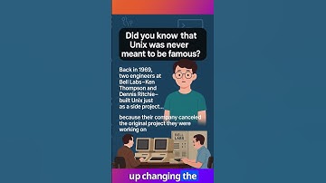 Unix: The Accidental Tech Legend! 💻 | #Shorts