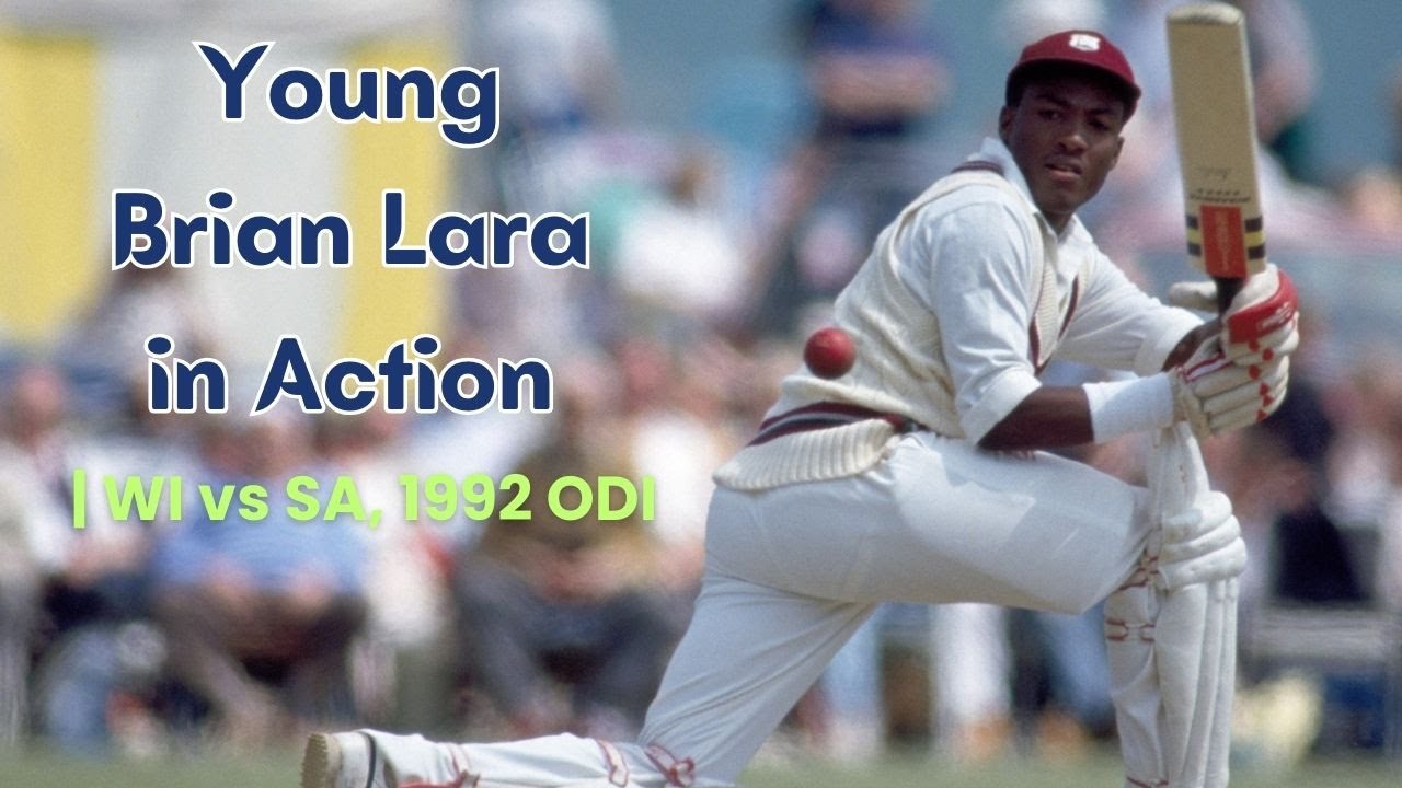 Молодой Брайан Лара в матче против Южной Африки в Кингстоне в 1992 году