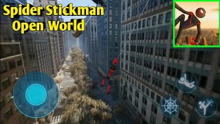 Spider Stickman Rope Hero Gameplay|#1 screenshot 3
