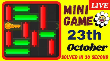 23th October 🔴Live Hamster Kombat Daily Mini-Game Puzzle Solved #hamstercombat #minigame#minipuzzle