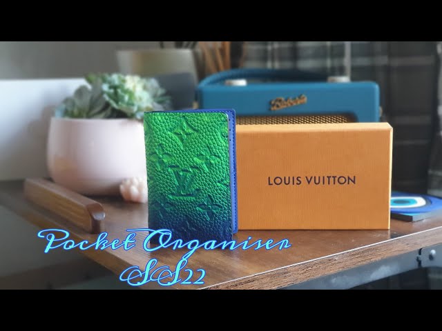 Louis Vuitton Pocket Organizer Taurillon Leather Green