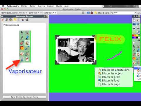 TNI en Arts - Capsule 1.3.5 - ActivInspire - Les outils