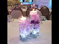 DIY Dollar Tree Flower Centerpieces with Floating Candles
