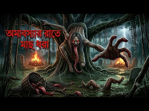 অমাবস্যার রাতে মাছ ধরা | Bangla Bhuter Cartoon  | Vuter Cartoon | Bhuter Golpo | Scary Animation 