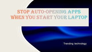 Stop Auto-Opening Apps When You Start Your Laptop #laptop #software  #live #bsktrending #update screenshot 5