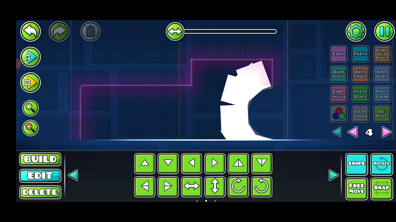 Как сделать красивый блоке в геометрии Дэш 2.2 