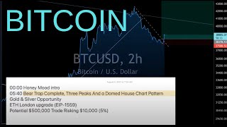 BEAR TRAP COMPLETE, THREE PEAKS AND A DOMED HOUSE CHART: Bitcoin & Ethereum Live Trading & Analysis