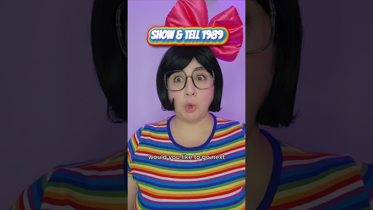 Tina's got the right stuff at Show & Tell 1989! 