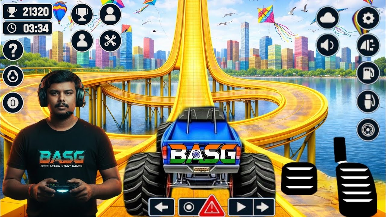 INSANE Monster Truck Racing! 🏁 500FT Mega Ramp Stunts in Offroad Simulator Game 2026