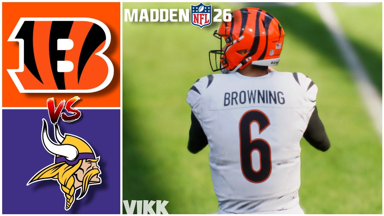 Bengals vs Vikings Week 3 Simulation (Madden 26)