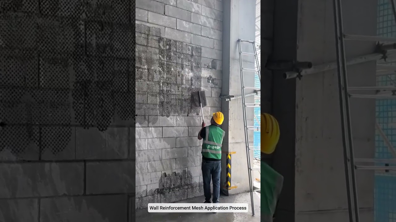 Wall Reinforcement Mesh Application Process