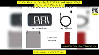 Hd Car Head Up Display M2 Gps Speedometer Km/H Digital Hud Windshield screenshot 3