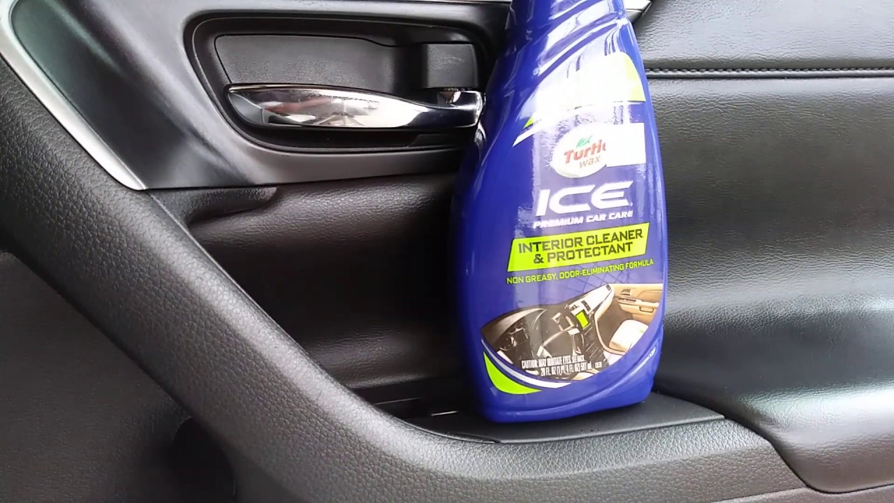 Turtle Wax Ice Interior Cleaner Protectant Test Review On Black Interior