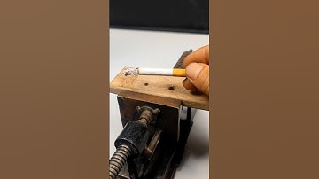 An unheard-of method to fix loose screws on wood surfaces