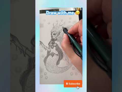 Video thumbnail: A mermaid · Sketchbook · PencilArt